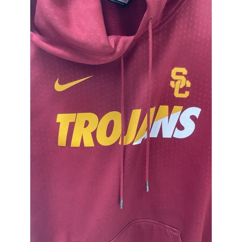 Nike USC Trojans Red Men's Hoodie Size Large, Athletic NCAA Sweatshirt